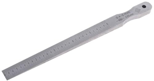 BIlinli Calibro Conico Calibro di Saldatura Spessimetro a Cuneo Spessimetro Spessimetro a Cuneo Strumento di Misura del Foro 1-15mm 0,5-10mm 0,4-6mm