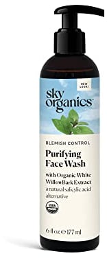 Sky Organics Blemish Control Deep Cleansing Pore Scrub for Face USDA Certified Organic zum Reinigen, Entschlacken und Erfrischen, 6 fl 177 ml