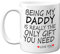 Stuff4 Being My Daddy Mug - Father's Day Present Son Daughter, 11oz Ceramic Dishwasher Safe Coffee Mugs - Perfect for Birthday, Christmas, Secret Santa, Daddy Birthday Gifts, Cup Made in The UK