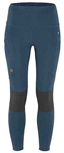 Fjallraven Damen Abisko Trekking Tights Pro Leggings, Indigo Blue-Iron Grey, L EU