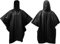 Kcmell 2 Stück Regenponcho, Wasserdicht Regenponcho Herren Damen Wasserdicht EVA Regencape Leicht Wiederverwendbar Regenjacke für Outdoor Wandern, Camping, Angeln, Festival (Schwarz)