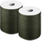 INOOMP 2pcs 6mm Nylon Tent Ropes 30m, Green, Ideal for Camping, Hiking, Outdoor Activities