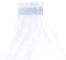 babybay Himmel Piqué mit Band passend für alle Modelle bis 96 cm Länge, azurblau Sterne weiß