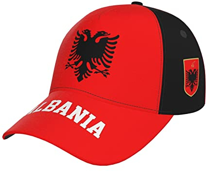 351 Herren Damen Baseball Kappen Albanien-Flagge Albanisch Snapback Kappe Baumwolle Outdoor Hut Vintage Trucker Kappe Für Draussen Angeln Wander