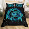 Castle Fairy Traumfänger-Bettbezug, böhmische exotische geheimnisvolle Augen, Bettbezug für Mädchen, Teenager, Schlafzimmer, Geschenke, Sternengalaxie, Nebel, Universum, dekoratives Bettwäsche-Set mit