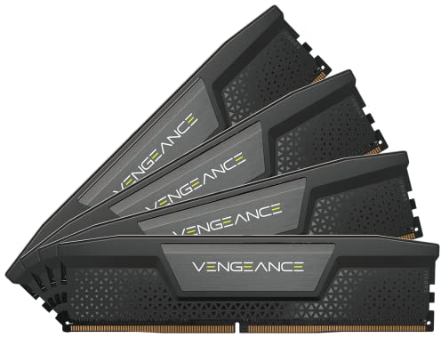 CORSAIR VENGEANCE DDR5 RAM 96GB (4x24GB) 6000MHz CL30 Intel XMP iCUE Memoria Compatibile per Computer - Nero (CMK96GX5M4B6000C30)