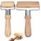 AIMEKE 2 Stücke Nudelholz Holz Teigroller Kleine und Mittlere Teigrolle Buchenholz Teigausroller T-förmige Rollstab für Kuchen Pizza Backen Fondant Cookie