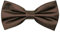 Ladeheid Elegante Herren Fliege - Hochwertig, Glänzend, Verstellbar, Perfekt für Hochzeit, Party, Büro. Ideal für Männer, Frauen, Teenager BMS (12cm x 6cm, Braun)