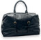 Reisetasche für Herren Vintage Veganes Leder Weekender große Sporttasche XL mit Reißverschluss (Schwarz)