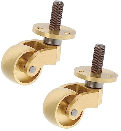 DIYEAH 360 Lenkrollen Für Möbel Bewegliche Rolle Kleine Rollen Hochleistungsrad Räder Für Möbel Möbelrollen Sofarolle Messing Möbelräder Lenkrolle Aus Metall Universal- Stuhl Kupfer