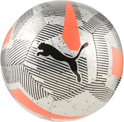 PUMA Pallone da allenamento CAGE - Palloni da allenamento Unisex, Glowing Red-PUMA Black, 5