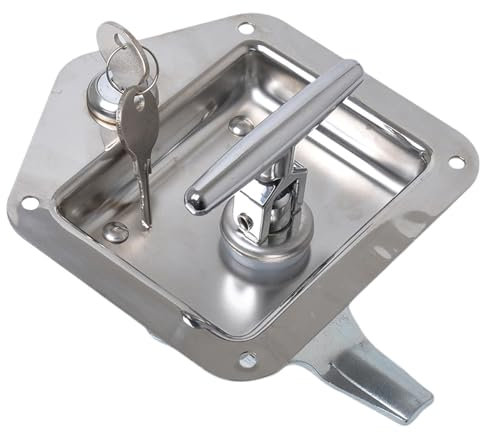 Stainless Steel Panel T handle Canopy Door Paddle Latch Carriage Lock for Truck Tool Box