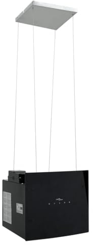 Rantry Campana extractora de cocina isla con sensor táctil LCD de cristal templado, decoración de muebles, muebles de interior/exterior para salón, oficina