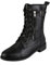 Stivali da equitazione da donna, in pelle, colore nero, taglia 37-42, Nero , 37