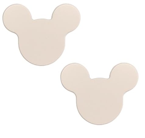 2 Stück Türknöpfe für Kinder Bunte Möbelgriffe Aluminiumlegierung Schrankknöpfe Mehrfarbig SchubladeKnauf für Schränke,Innentüren,Wohnzimmer,Form der Maus Design (Grey)