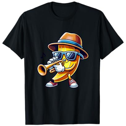Musizierende Banane Mit Trompete T-Shirt