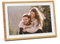 AGFA Realiview APF1000 Digitaler Bilderrahmen – LED-Display 10 Zoll 1024 x 600, Anzeige von Fotos, Uhr, programmierbarem Kalender – Holz