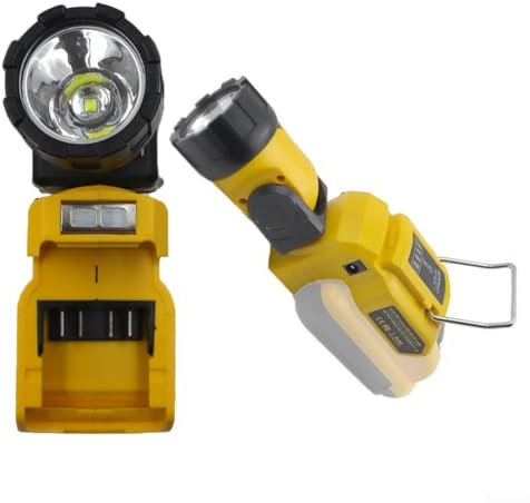 280 Lumens Cordless LED Work Light for Dewalt DCB120 Battery Adjustable Design and Magnetic Mounting