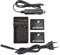 DSTE 2-Pack Batteries + DC129E Voyage Chargeur Compatible pour Fujifilm NP-W126 NP-W126S FinePix HS30EXR HS33EXR HS35EX HS50EXR X-A1 X-A2 X-A3 X-E1 X-E2 X-M1 X-Pro1 X-T1 X-T2 X-T10 XFmmf2