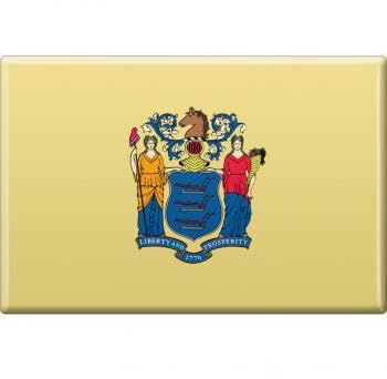 Magnet - US-Bundesstaat New Jersey - Gr. ca. 8 x 5,5 cm - 37130/1 - Magnet Küchenmagnet