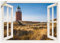 ARTland Wanddeko Wandtattoo selbstklebende Vinylfolie 100x70 cm Strand Meer Leuchtturm Küste Sonnenuntergang Meerblick Maritim S8QZ