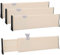 Kurtzy 4Stk Schubladenteiler Verstellbar Sortiersystem Schublade Kunststoff – 37,5 x 10 cm Schubladentrenner Verstellbar Schubladen Trennsystem für Küche, Kinderzimmer, Bad, Schreibtisch, Schrank
