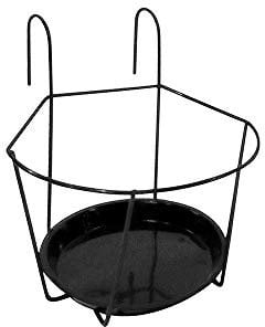 Garden Pride Balcony Pot Holder - Single flower pot holder for use on balconies, fences or railings. An ideal alternative to a window box. Sold in packs of 3 (Small - 22cm Diameter - Pack of 3)