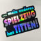 folien-zentrum Mein anderes Spielzeug hat Titten! 12x8,5cm Auto Aufkleber Oilslick schwarz Farbwechsel Rainbow Flip Flop Hologramm Metallic Effekt JDM Tuning Sticker Decal Fun