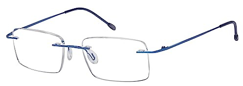 Eyekepper Rahmenlos lesen Brille zum Männer lesen - Rechteck Randlos Lesebrille Blau