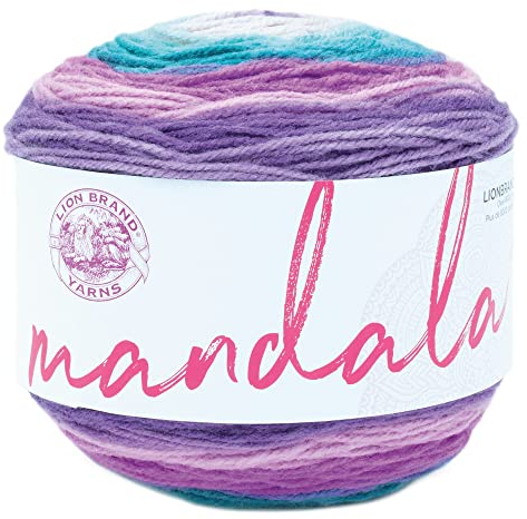 Lion Brand Yarn 525-243 Mandala Garn, Acryl, Mothra, 1 Pack, 150 Gramm
