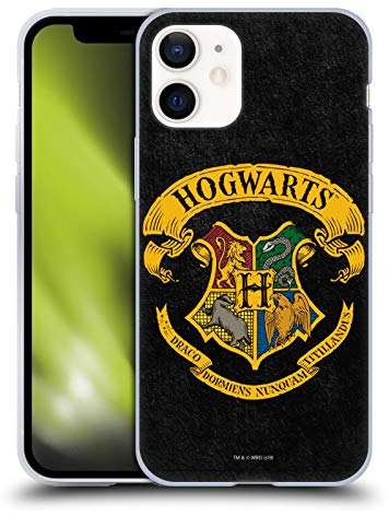 Head Case Designs Offizielle Harry Potter Hogwarts Kamm Sorcerer's Stone I Soft Gel Handyhülle Hülle kompatibel mit Apple iPhone 12 Mini
