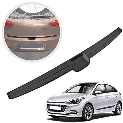 CHROMEMASTER | Ladekantenschutz Stoßstangenschutz | Kompatibel mit Hyundai i20 2014-2018; Kunststoff Polyurethan, Matt-schwarz; Unsere Lackschutzleiste Sichert den Heckstoßfänger vor Kratzern
