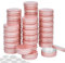 Elesunory Tin Can 36 PCS Aluminum Round Cans with Lid Candle Tins with Lids Bulk and 2 Stickers Lip Balm Containers for Store Exquisite Crafts, Food, Ointments, Spices, Candies (Rose Gold)