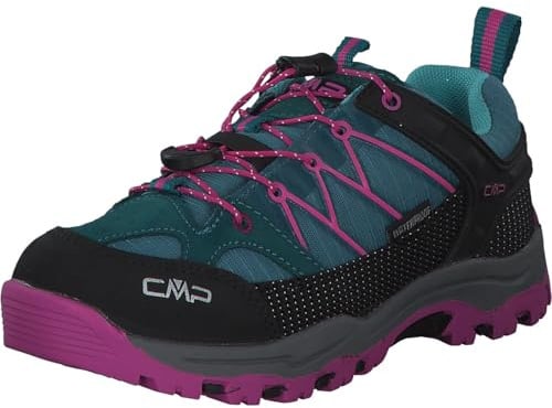 CMP Kids Rigel Low Trekking Shoes Wp Unisex Kinder Trekking-Schuhe, Blau Hellblau Lake Acqua, 37 EU