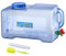 RUYI Bidón de Agua con Grifo y Tapa de Rosca, bidón de Agua para Camping, sin BPA, depósito de Agua portátil con asa para Caravana, Picnic