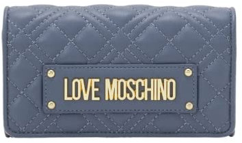 MOSCHINO PORTAF.QUILTED PU DENIM, 707 - Denim, Einheitsgröße