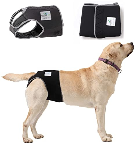 Nature Pet Hunde-Läufigkeitshose für Hündinnen - Hundewindel für Rüden - Kein lästiges Einfädeln der Rute - Inkontinenz Hundehöschen - (L-L Netz)