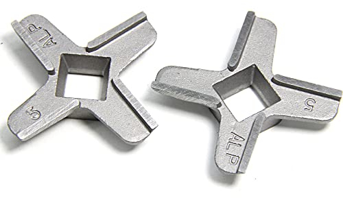 2 Pieces Meat Grinder Blade #5 Spare Parts Mincer Knife Replacement for Bosch Mum 4 MUM5240 MFW 15 Philips HR77 Siemens MF 155