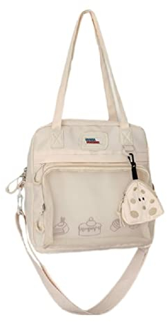 Damen Große Kapazität Messenger Bag Mädchen Tote Umhängetasche Studenten Ita Handtasche Weibliche Casual Tote Crossbody Bag Ins Damen Casual Umhängetasche Studenten Ita Bag Teenager Große Kapazität