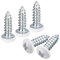 QUARKZMAN ST4x14mm Blanc Vis Autotaraudeuse, 25pcs Poêle Tête Phillips Bois Vis pour Travail Bois