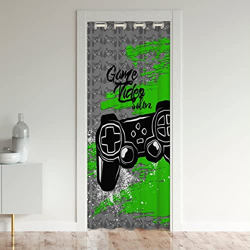 Cool Spieler Schrank Vorhang für Innentür Raumteiler Spieler Türvorhang 86x203cm Tür Privatsphäre Videospiel Controller Verdunkelung Vorhang Grün Spieler Türvorhang 86x203cm Tür Privatsphäre