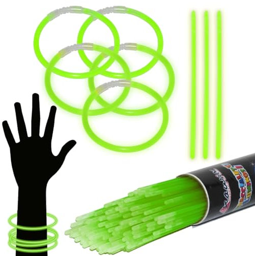100 pulseras luminosas verde