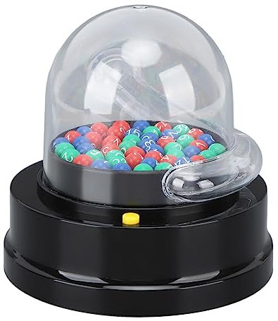 Machine à Boules De Loto électrique, Loterie Electronique Automatique, Machine à Boules Porte-Bonheur électrique, Mini Machine De Loterie, Shaker De Loterie Portable pour Divertissement De Fête