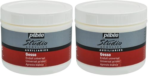 PEBEO Gesso Studio 500 ml Jar, APGS5 (Pack of 2)