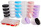 Wopanxye Leere Probentöpfe, kleine Kunststoff-Kosmetikdosen, 10 g, Mini-Reise-Make-up-Behälter, für Toilettenartikel, Gesichtscremes, Feuchtigkeitscremes, Lipgloss, Nägel, gratis Spatel + Aufkleber,