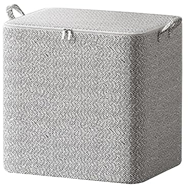 JAXICH Storage Boxes with Lids Foldable Storage Baskets Fabric Storage Cubes with Durable Carry Handles Storage Box with Double Zipper Clothes Storage Storage Organiser for Blankets,Pillows,Quilt