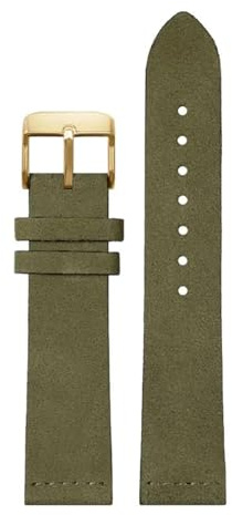 ROWCES Handgefertigtes Wildleder-Uhrenarmband, Edelstahl-Schnalle, 16mm, 18mm, 20mm, 22mm