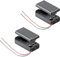 2 compartimentos para pilas negro con carcasa cerrada, interruptor de encendido y apagado, 2 pilas de 9 V