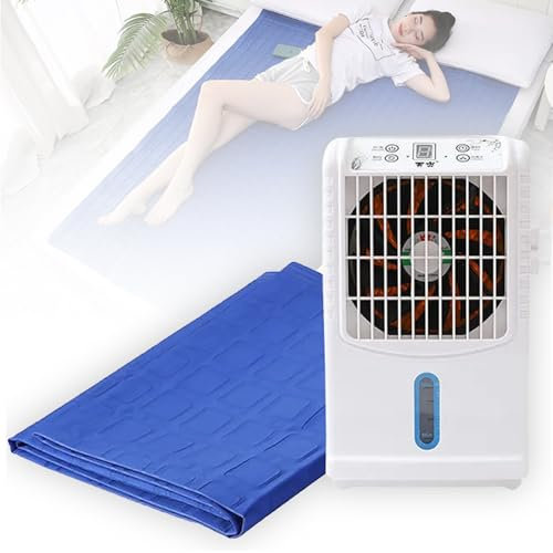 Surmatelas D'été Refroidissant à l'eau, Système De Refroidissement du Lit avec Climatiseur Et Télécommande, Garde Les Dormeurs Au Frais, Coussin De Glace en PVC pour Lit Et Canapé,160×70cm