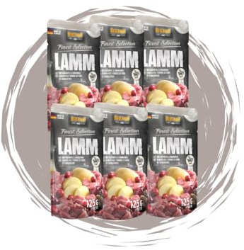 Belcando Frischebeutel Nassfutter | Multi Bundle, Sparpaket | Verschiedene Sorten | 6x125g (125g, 6X Lamm)